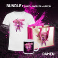 "Rosa Dynamit" Bundle (Shirt Damen + Shopper + Häferl)