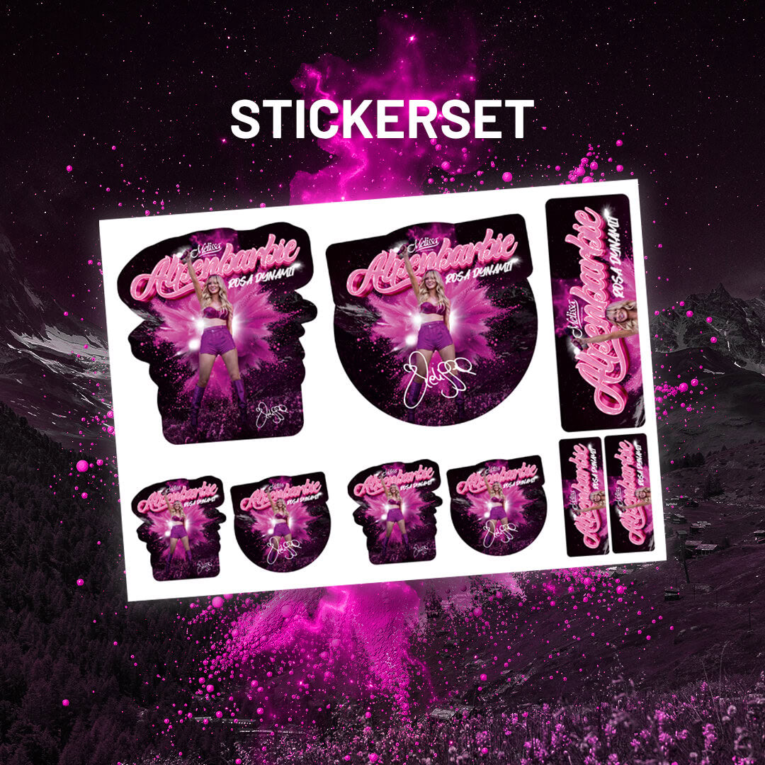 Stickerset "Rosa Dynamit" A4