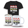 Hoamat in mir Nationalfeiertag-Set: T-Shirt, Häferl und Kerze, Österreich Edition