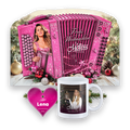 Rosa Advent - Weihnachts-Set: Adventskalender, Häferl und dein Herz mit Namen