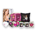 Alles in Rosa - Weihnachts-Set, Teddybär Hell, Beanie Weiß